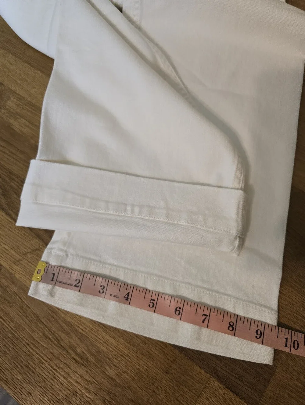 Anthropologie Maeve The Colette Full Length Wide-Leg Jeans White Size 24 Denim